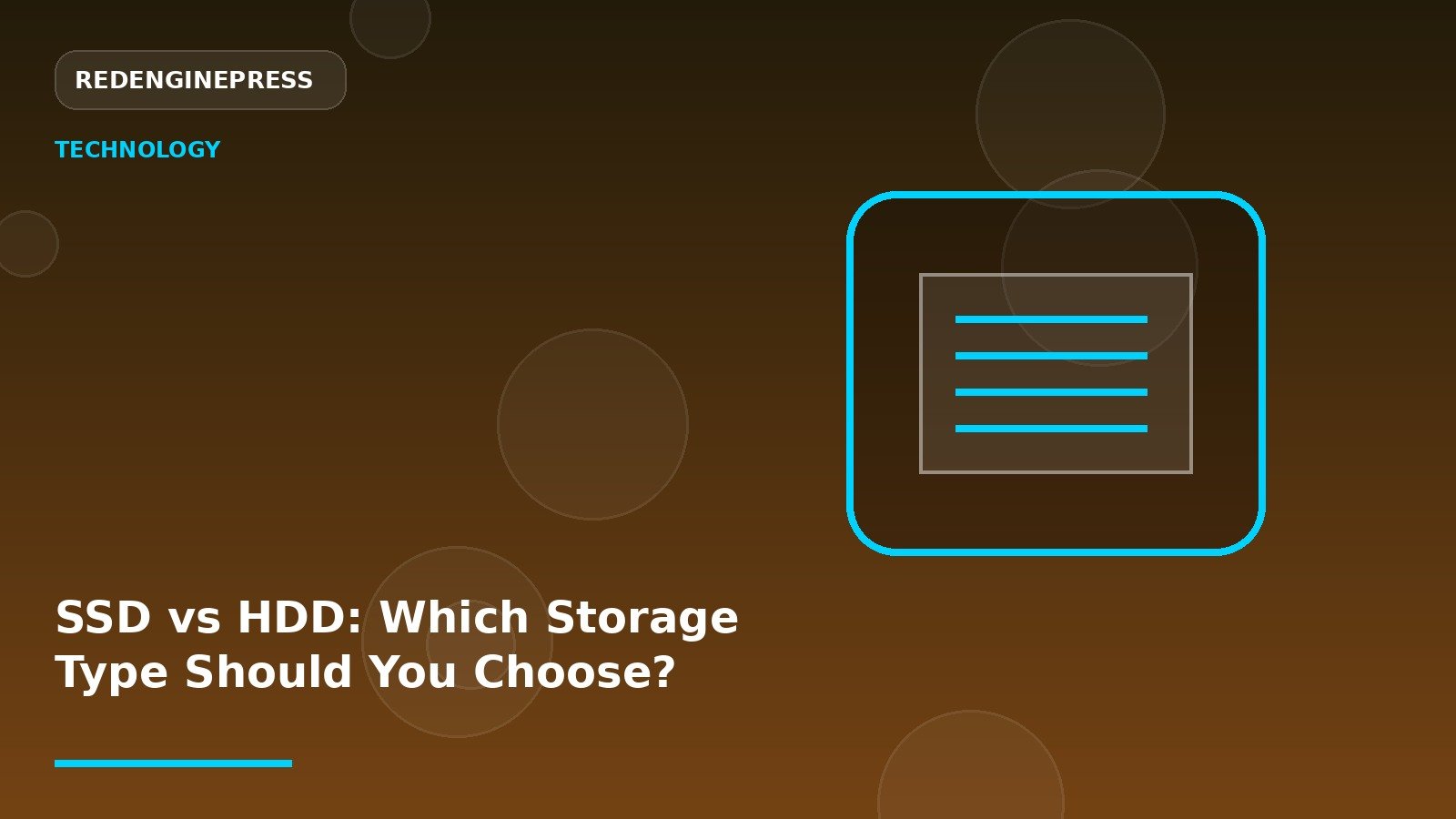 SSD vs HDD: Which Storage Type Should You Choose?
